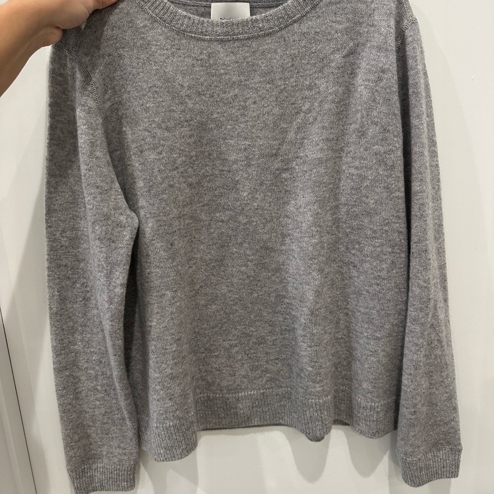 Reformation Cashmere Boyfriend Sweater in Granite
